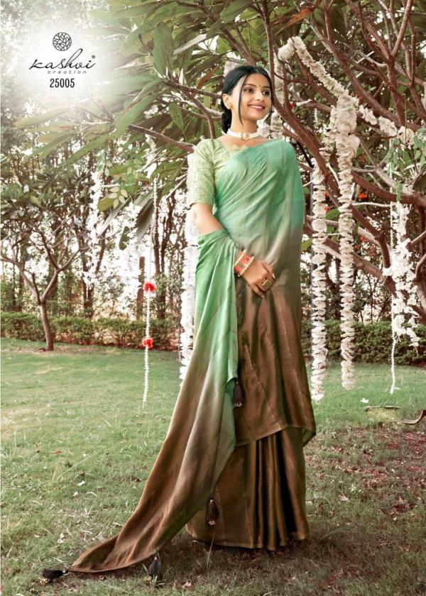 Kashvi Roohi Fancy Satin Plain Saree Collection